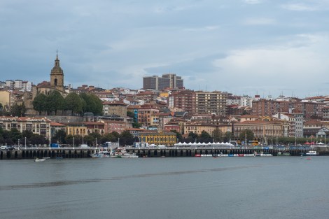 Views across the river of Portugalete