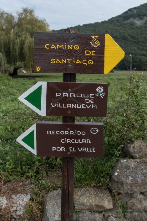 Camino del Norte sign