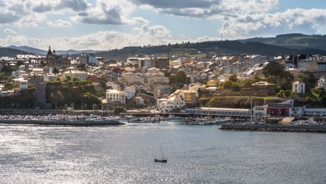 Ahead is Ribadeo in Galicia