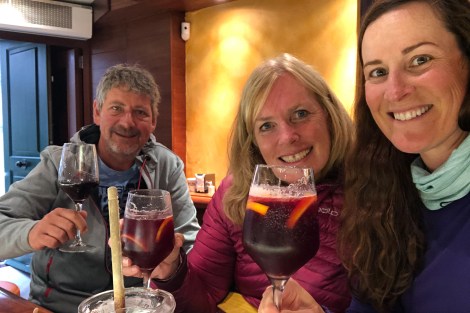 The next day I caught up with Cyndi and Michael who took the Primitivo route (of course back at Taberna do Bispo!)