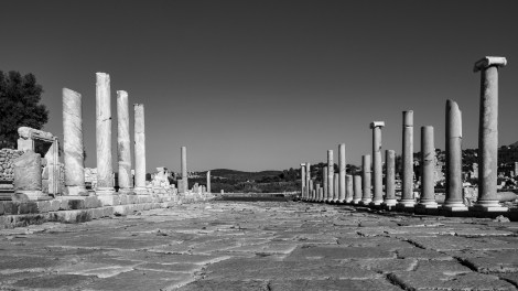 The main street at the Patara ruins
