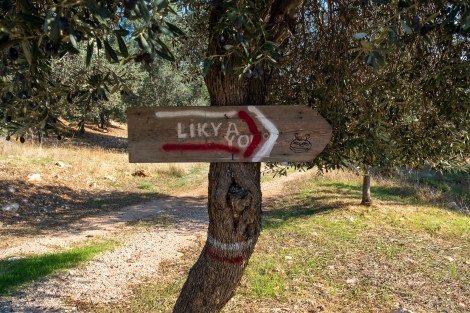 Likya Yolu - the Turkish name for Lycian Way
