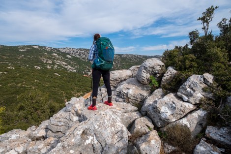 Taking a breather and soaking up the views