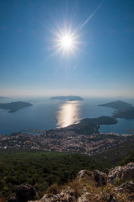 Looking down on the town of Kaş