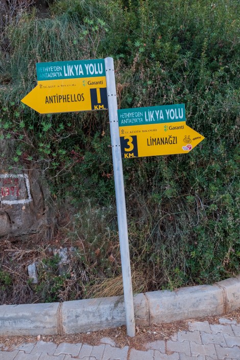Lycian Way signs