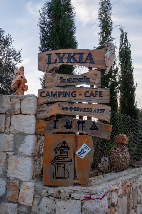 Home for the night at Lykia camping-cafe in Boğazcık