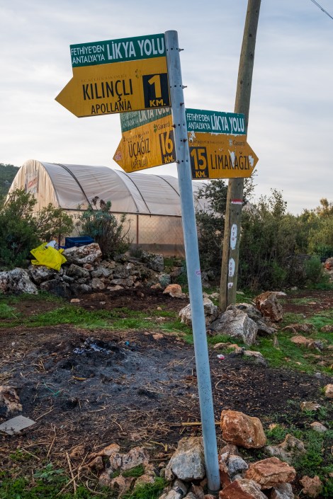 Lycian Way signs