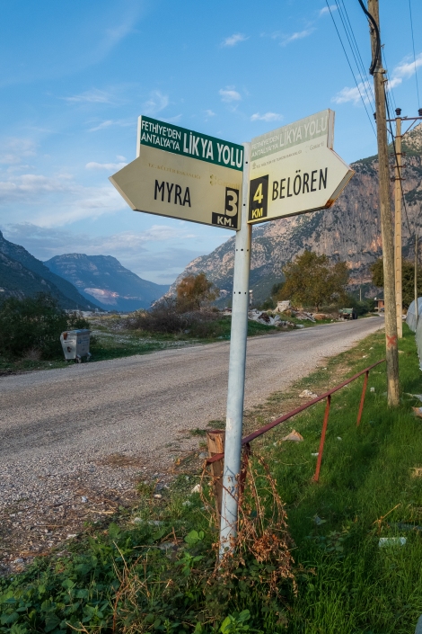 Lycian Way signs