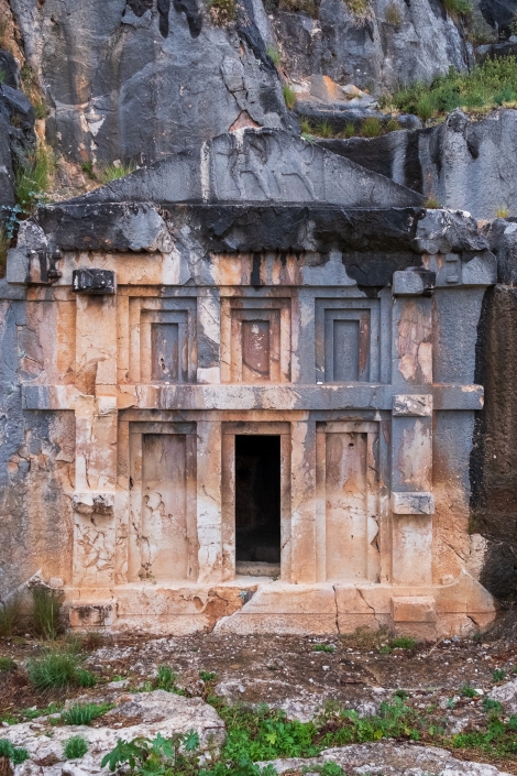Rock tombs in the ancient Lycian city of Myra (now Demre)