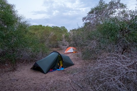 Our stealth camp for the night