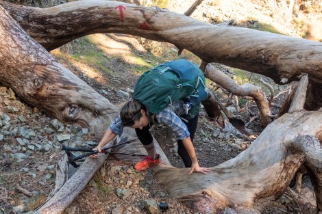 Making sure to bend and stretch every muscle group on the Lycian Way