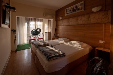 Our room for the night at Sultan Hotel in Ovacık