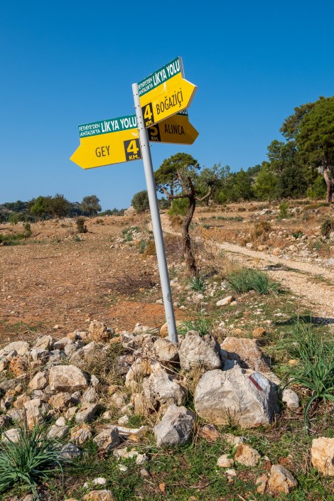 Lycian Way signs