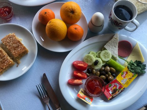Our final Lycian Way breakfast (iPhone)