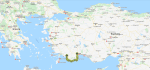 Lycian Way map from&nbsp;Komoot